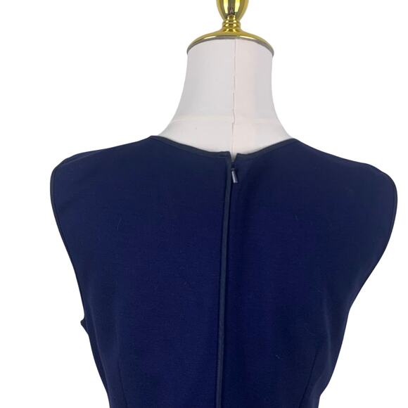 Ava & Aiden Navy Blue Sleeveless Sheath Dress Size 8 - Picture 4 of 9